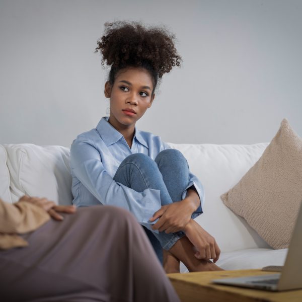 Young woman in therapy